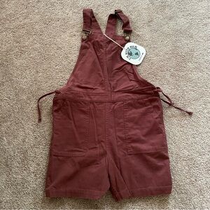 NWT Toad and Co Molera Shortalls in Henna Size Medium